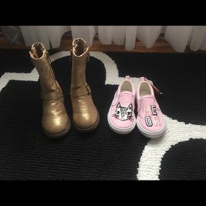 Toddler Girl size 8 boots and sneakers! Like new😍